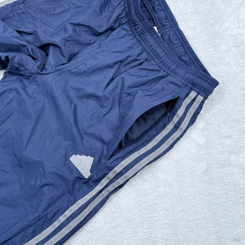 Adidas Tiro Woven Track Pants Mens Small Mesh Lined Ankle Zip Navy Blue JD1367